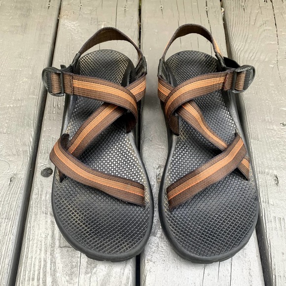 CHACO Z/1 Z1 Z Classic Vibram Hiking Water Sandals - Brown Stripe - Men’s 12 - Picture 1 of 7
